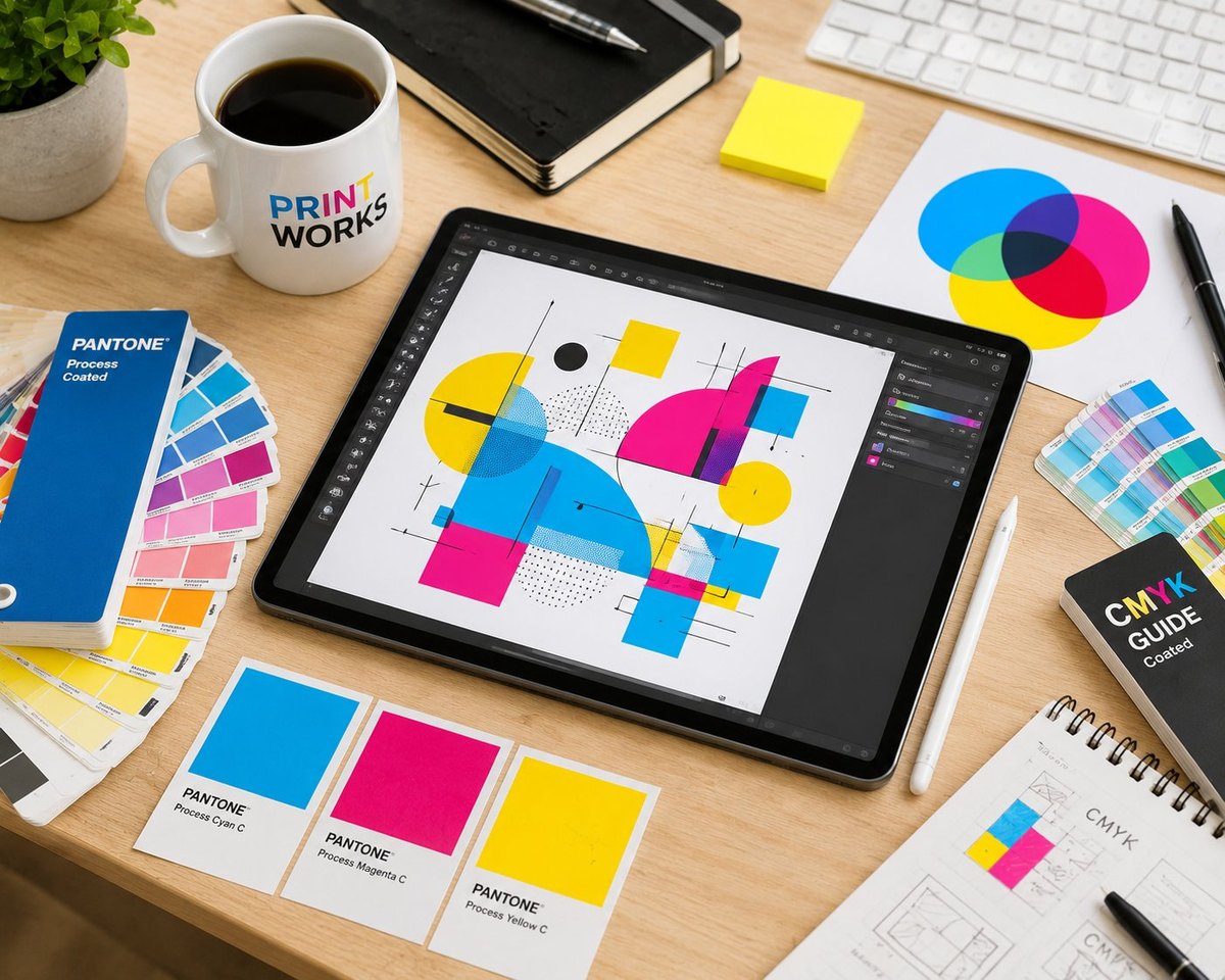 Grafikdesign und Entwurf am Arbeitsplatz