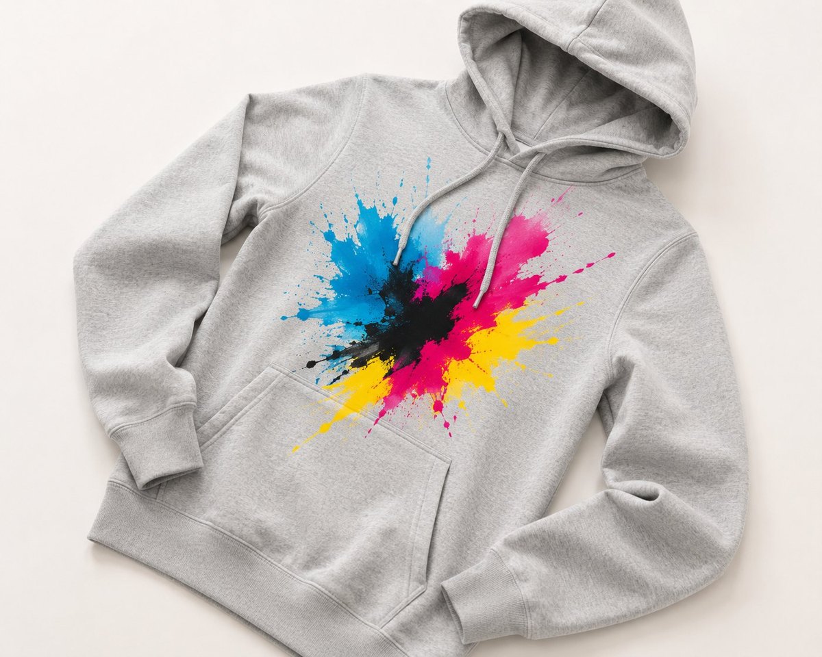 Bedruckter Hoodie im DTF-Druck